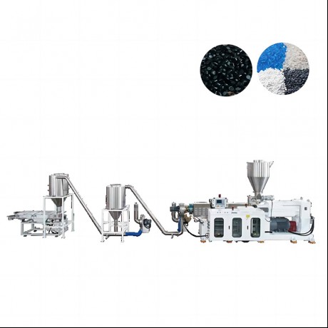 PVC-teenrotasie Parallelle dubbelskroef-pelletiseer-ekstrusielyn