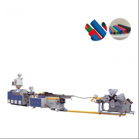 PA/PE/PP/PVC enkelwand, dubbelwandige geriffelde pyp-ekstrusielyn